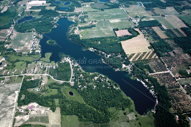 Big Pine Island Lake in Kent County, Michigan